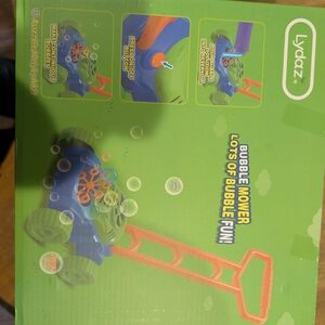 Bubble Mower Toy - Green and Orange